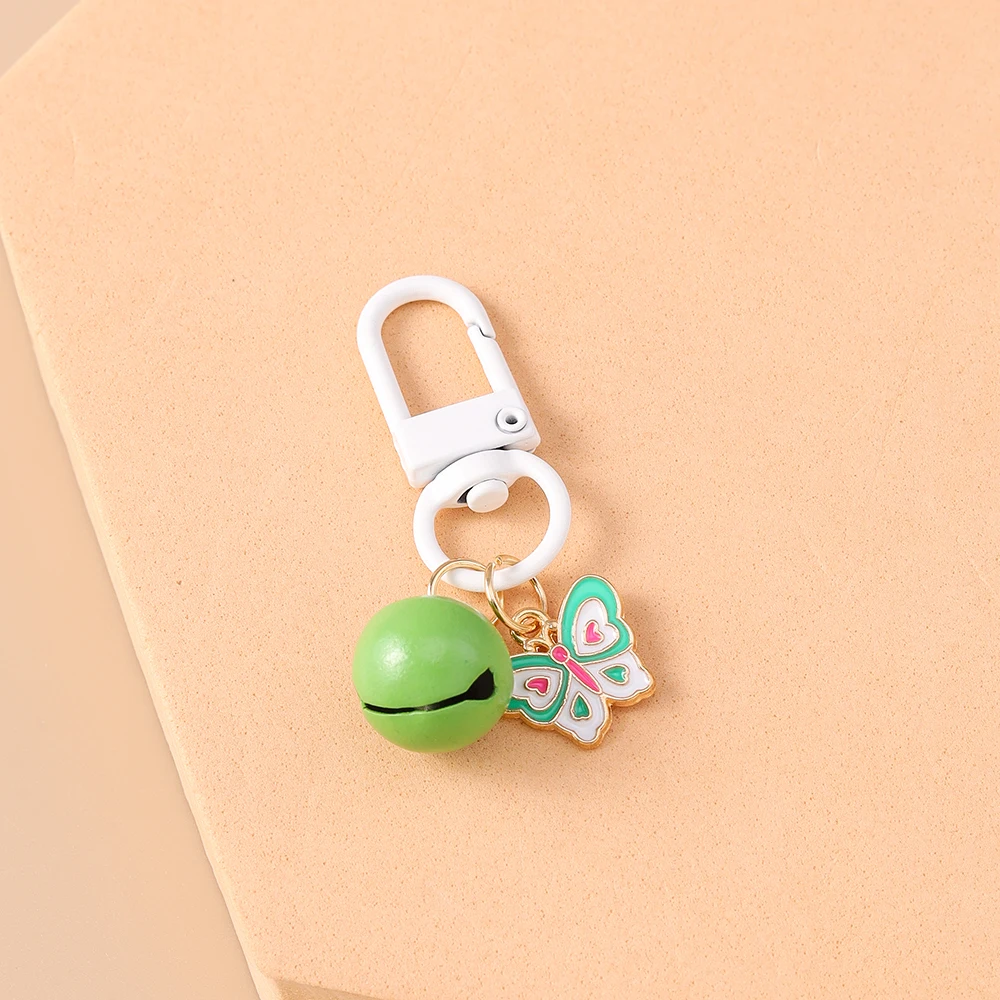 Aihua Bunter Glocken-Schmetterling-Schlüsselanhänger für Kinder und Mädchen, Handtaschenanhänger, Niedliche Schlüsselringe, Geburtstagsparty, Modische Schmuckgeschenke – Detail 14