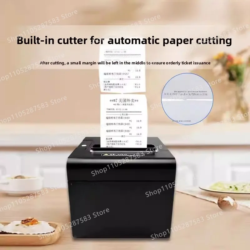 Rp325 sesame thermal receipt printer, 80mm, for restaurant pos systems, with usb and ethernet connectivity ideal for kitchen use