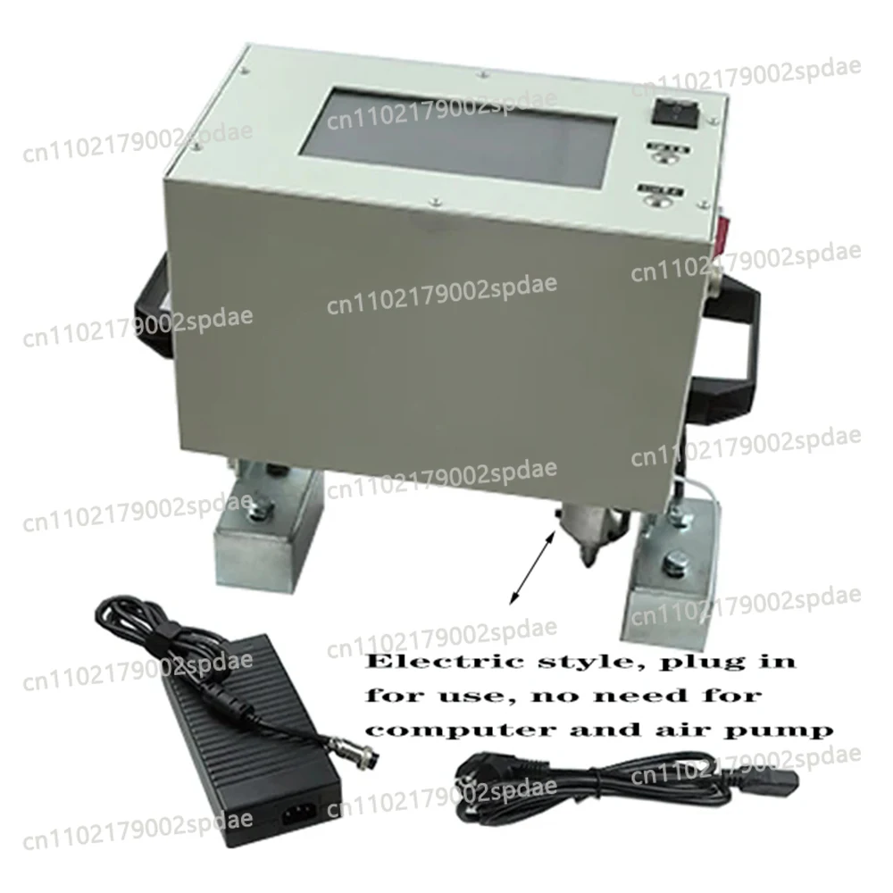 150*80MM Touch Screen Nameplate Marking Machine Electric  Hand-Held Portable Lettering Engraving Marker for Metal Parts
