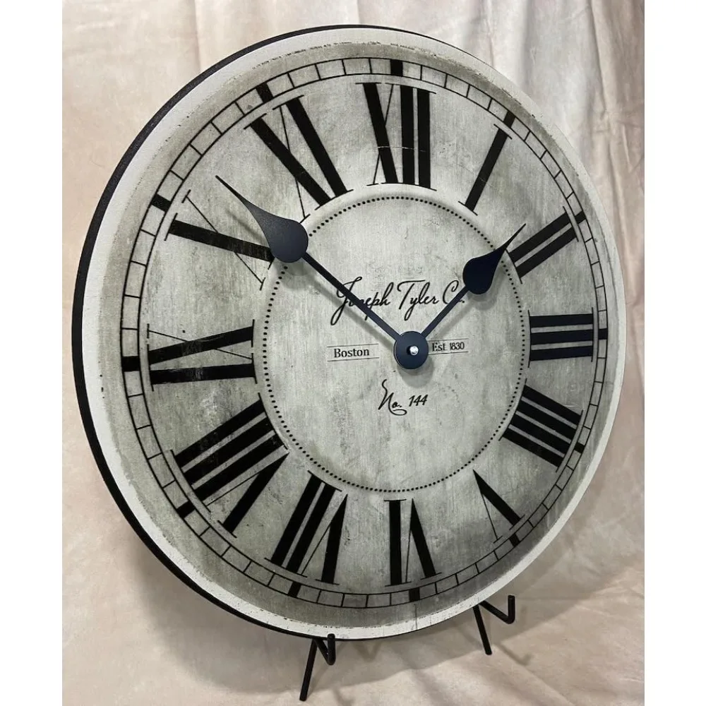 Reloj de pared de cuarzo ultra silencioso: hecho a mano en EE. UU. con un hermoso color duradero - Disponible en 8 tamaños