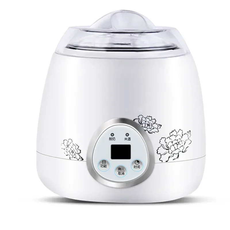 جديد 1.0L آلة النبيذ والزبادي الأرز التلقائي المنزلية متعددة الوظائف آلة تخمير صغيرة ذكية ذاتية الصنع