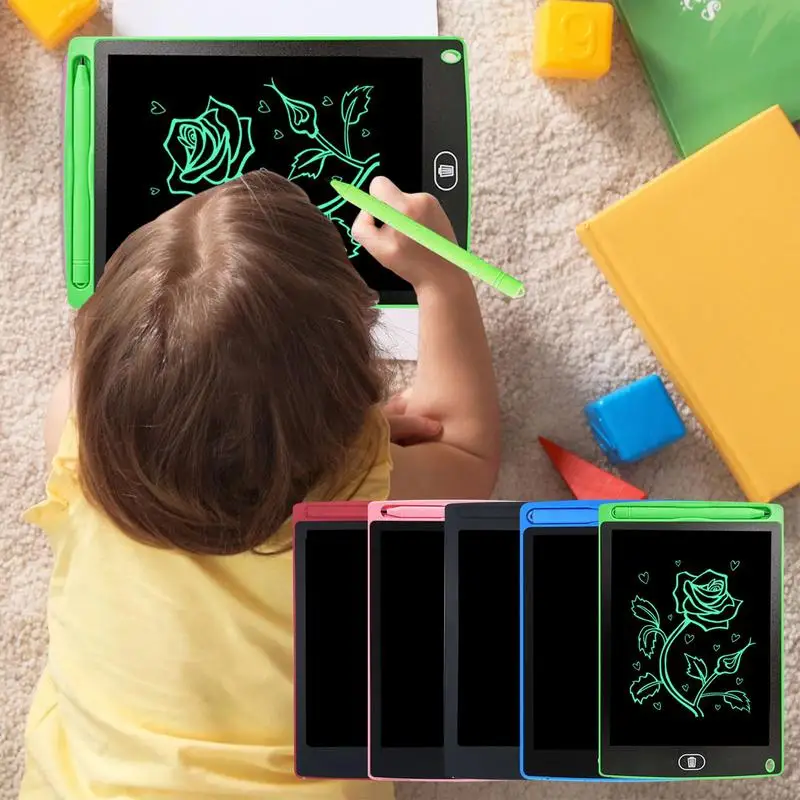 محمول LCD الرسم اللوحي للأطفال ، قابل للمسح لوحة الرسومات اللعب ، لوحة الكتابة الإلكترونية ، الكتابة على الجدران