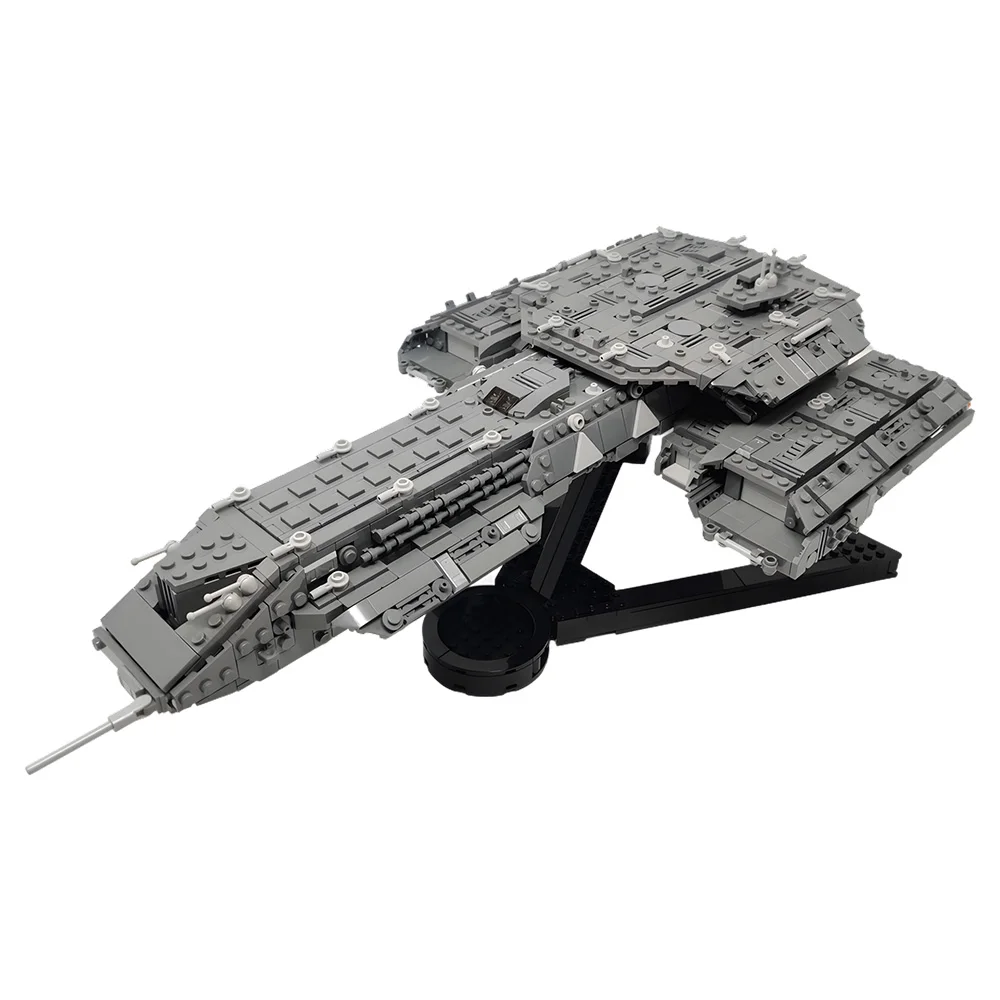 

Gobricks MOC-136473 Stargate BC-304 Daedalus Deep Space Carrier Building Blocks Battlestar Galactica Universe Bricks Toy Gift