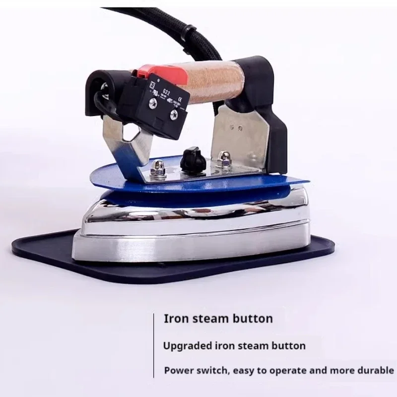 Botella colgante de hierro de alta potencia, plancha eléctrica Industrial de vapor/caldera antigua, limpiador en seco de cortina de ropa de hierro presurizado