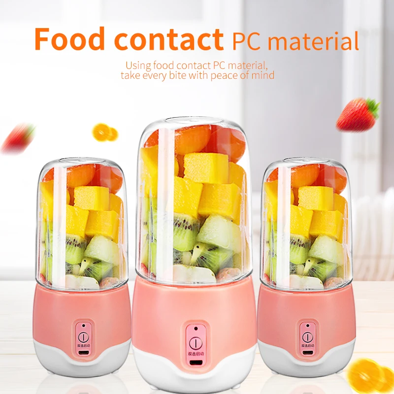 Mini Slow Manual 3 4 5 7 in 1 12v Dc Usb Portable Lemon Carrot  Blueberry Electric Juicer with Metal 6 Blades Turkey Price