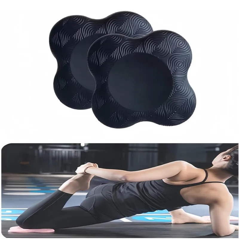 1/2Pcs Yoga Knee Pad Cushion Soft TPE Foam Support Protective Pad for Elbow Leg Arm Balance Exercise Fitness Workout Yoga Mat
