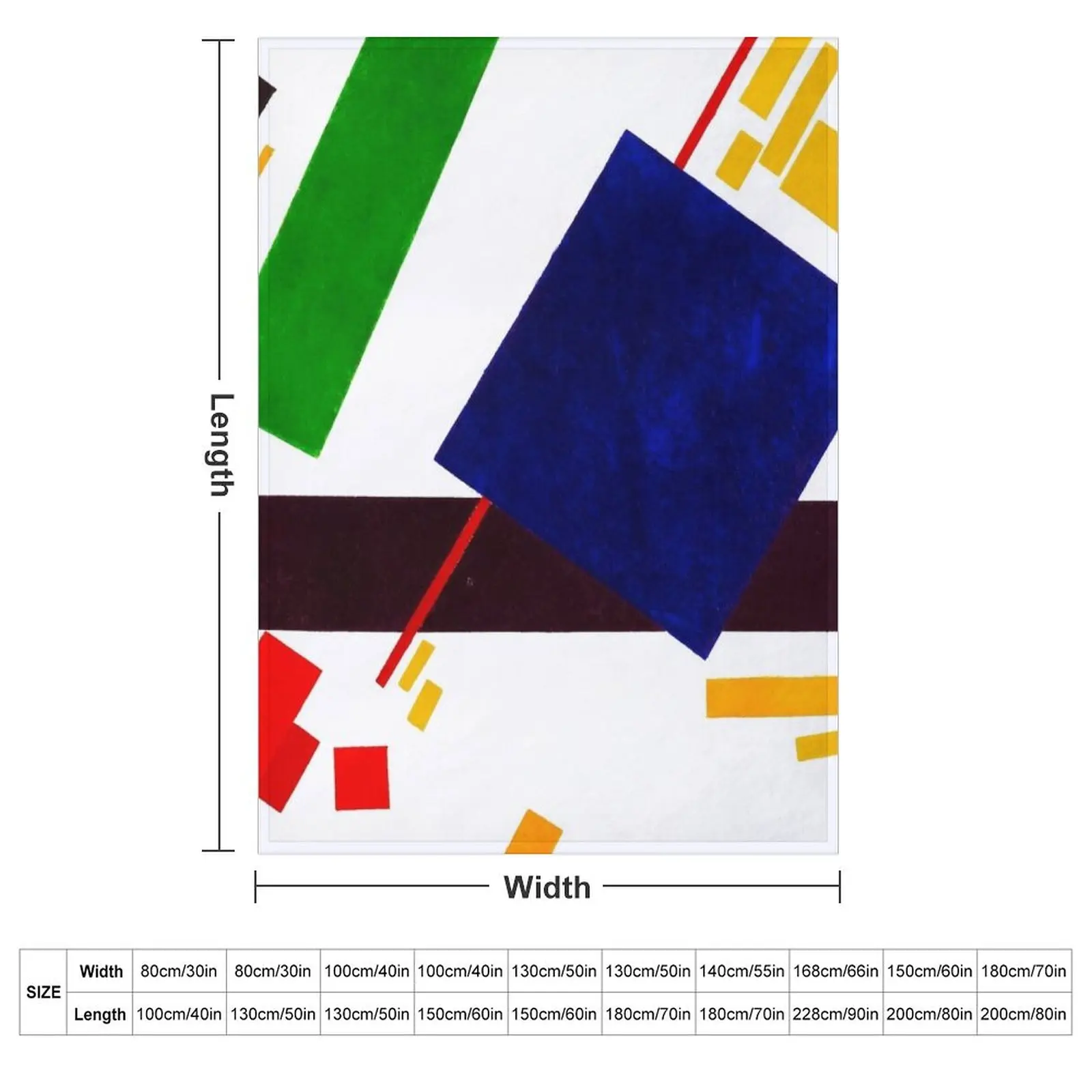KAZIMIR MALEVICH - (Transparent) Suprematism 1916 Original HD Throw Blanket For Baby warm for winter Tourist Blankets