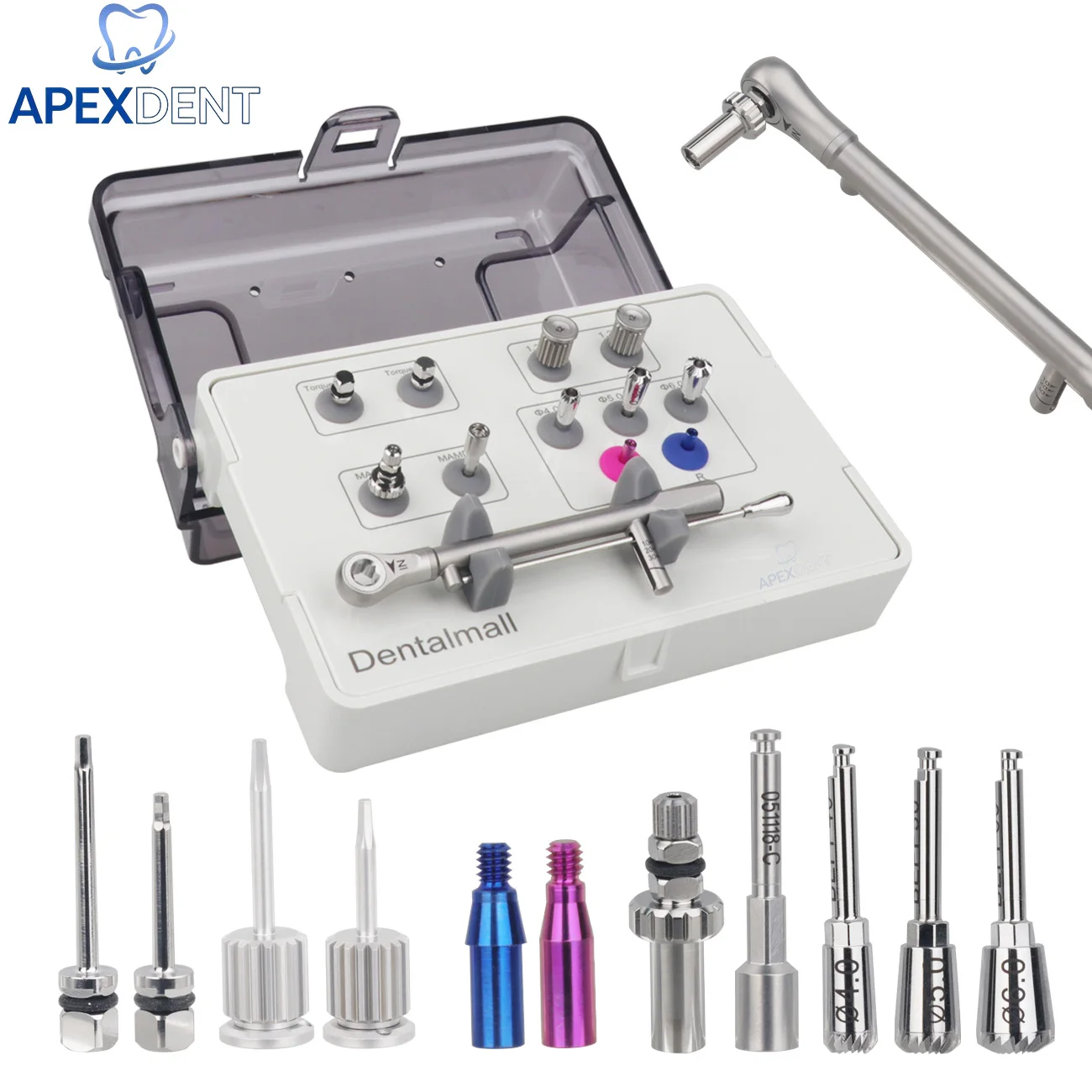 Professional Dental Implant Tool Kit Precision Screw Drivers Bone Profiler Set with High Torque Accuracy Dentist Oral Hand Tool