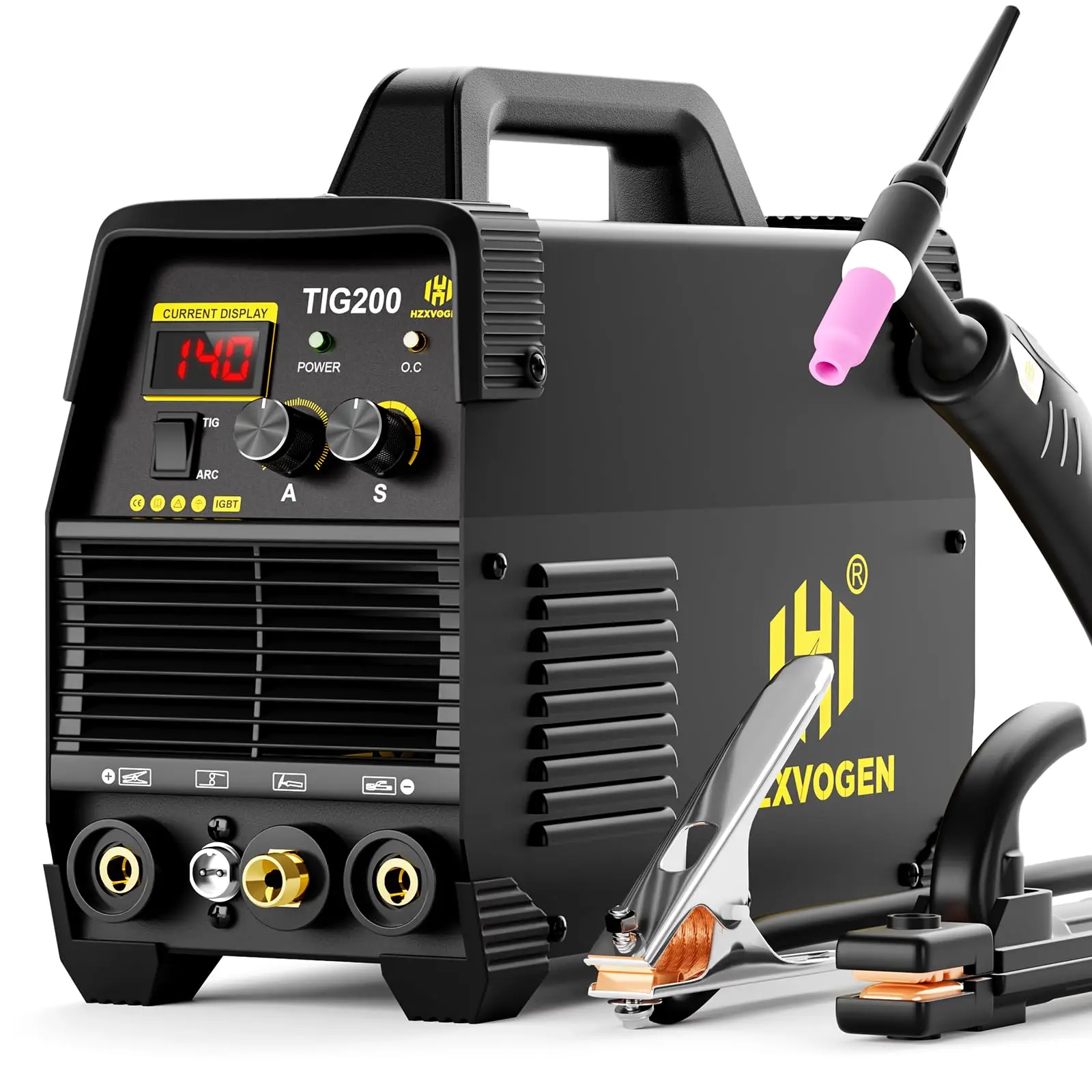 200A TIG Welder High Frequency Welder 110/220V TIG/MMA 2 IN 1 Welder Machine with Post Gas TIG Welding Machine TIG200