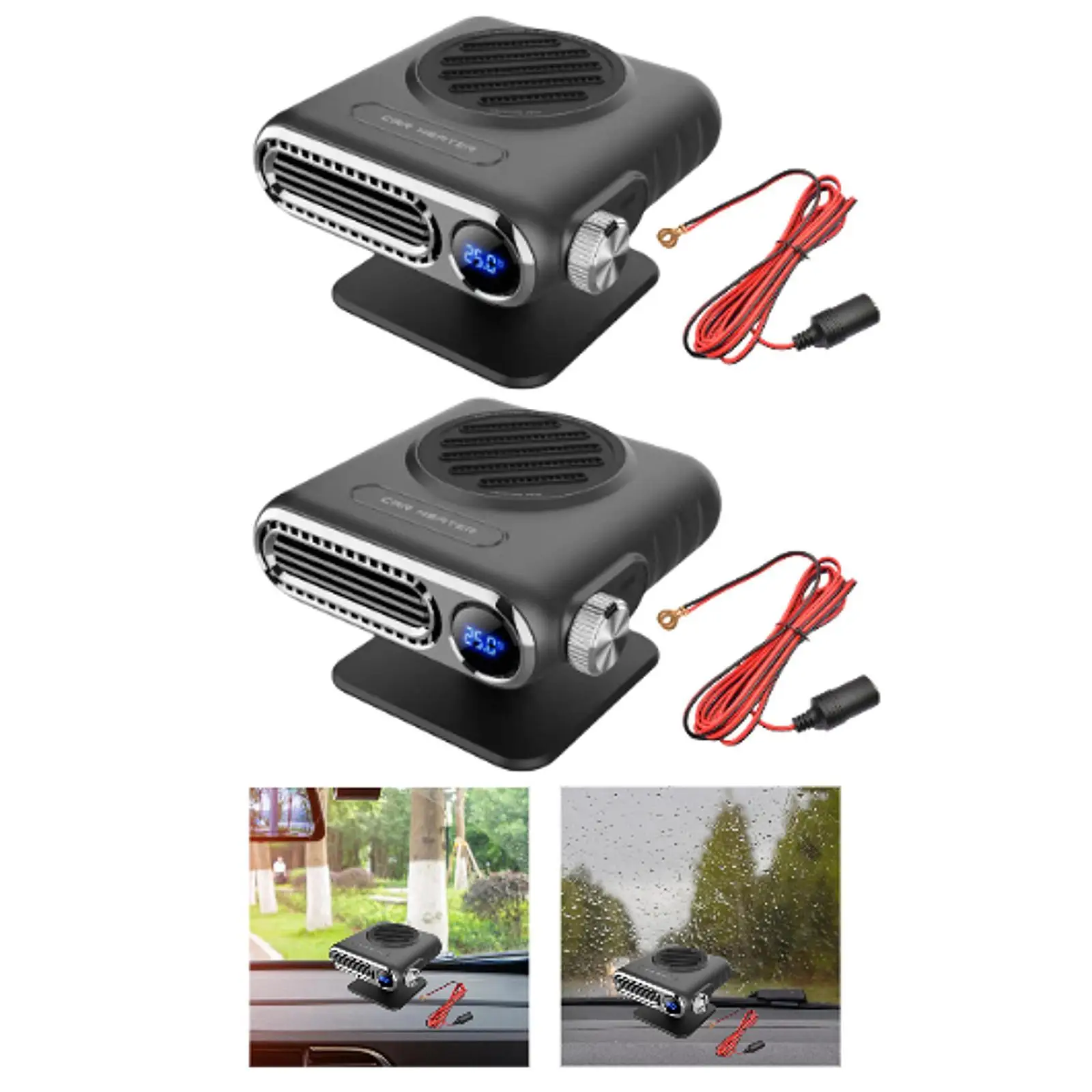 Portable Car Heater Auto Accessory Easy Installation Fast Heating or Cooling