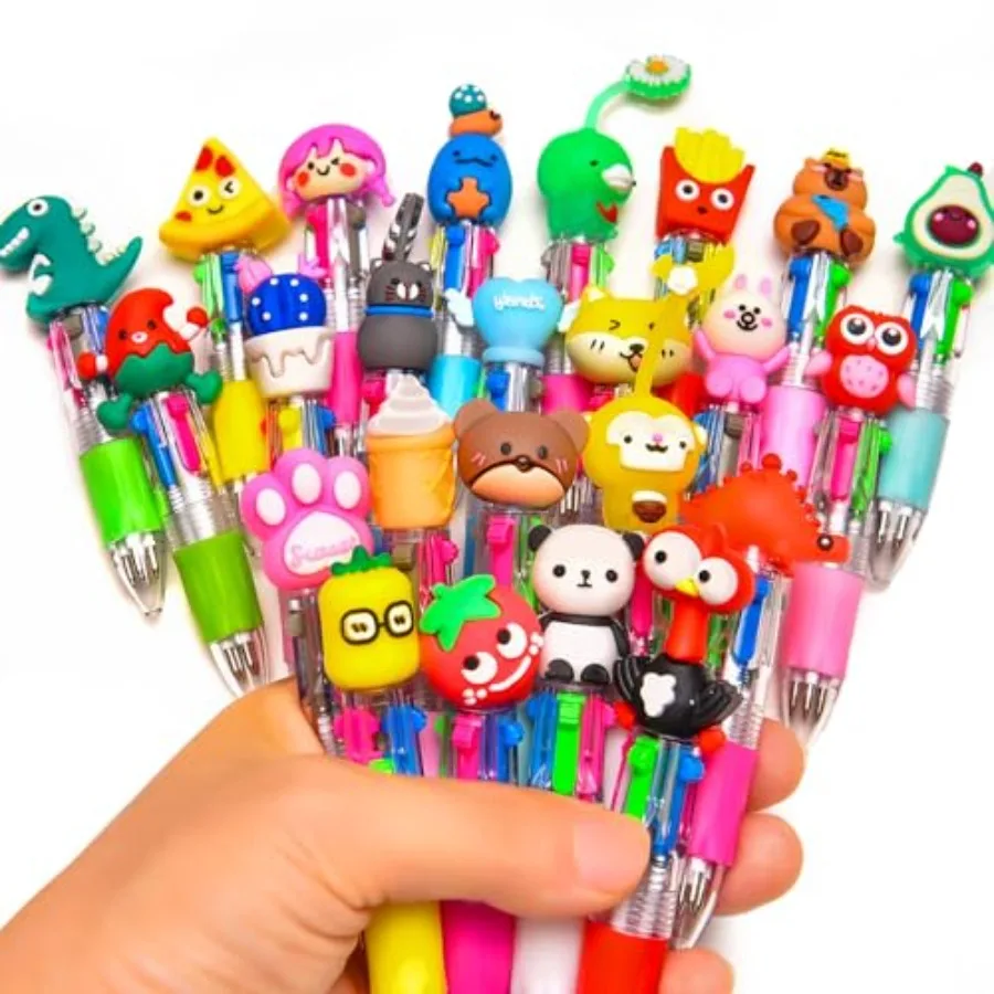 

Mini Multicolor Pens in One 4-in-1, Cute Pens Bulk for Party Favors and Birthdays, Delightful Ballpoint Pen Back To School Gift