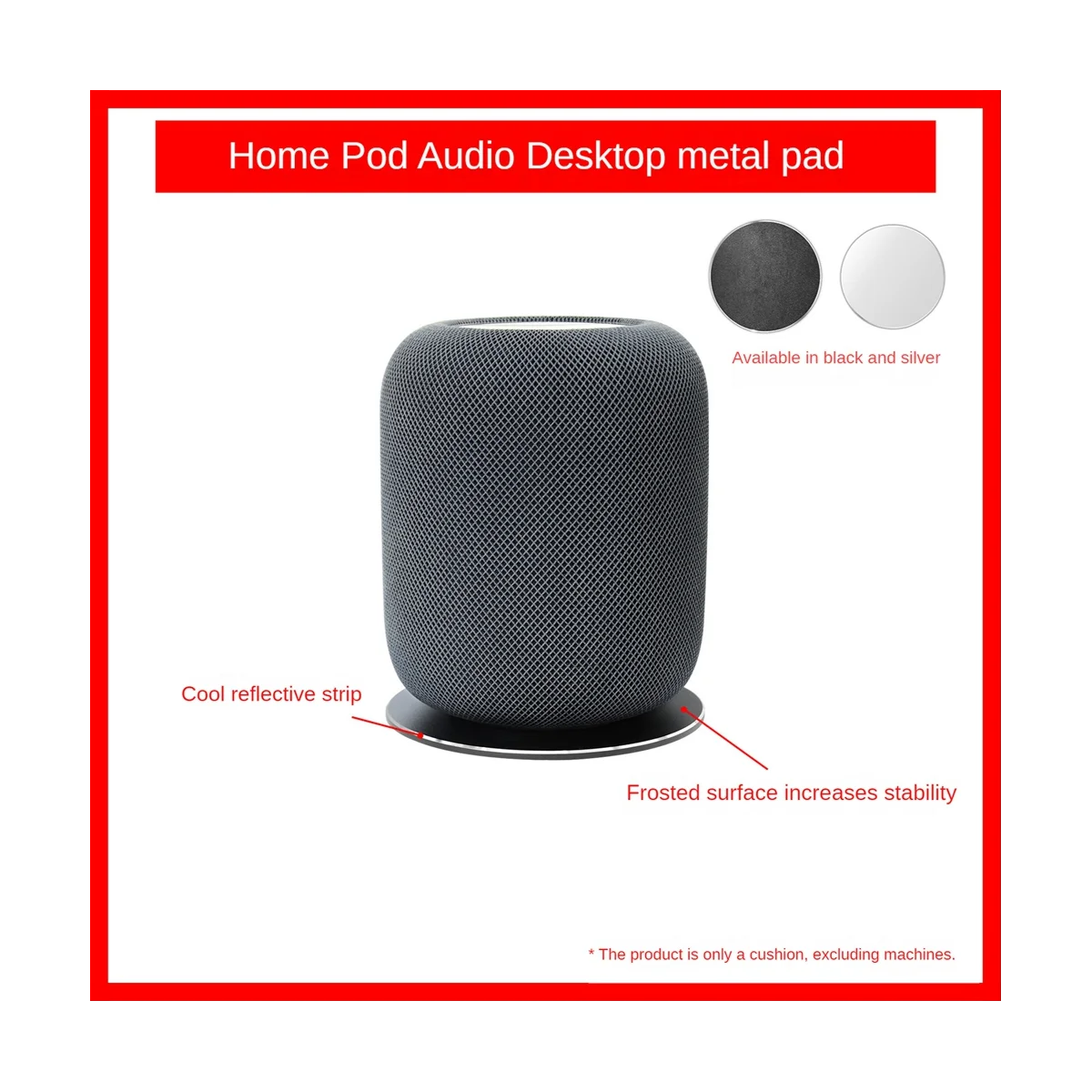 Soporte de escritorio Universal para altavoz HomePod2, 1 piezas, negro