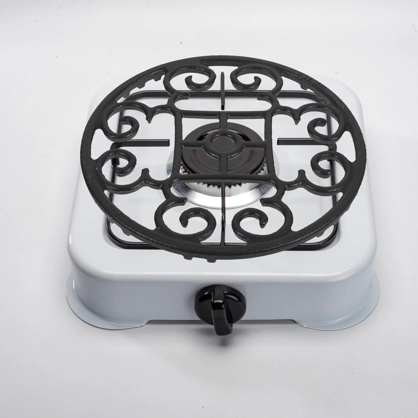 

Round Wok Ring Cast Iron Stove Support Rack For Gas Burner Non-Slip Pot Holder Kitchen Cooking Accessories Storage Rack