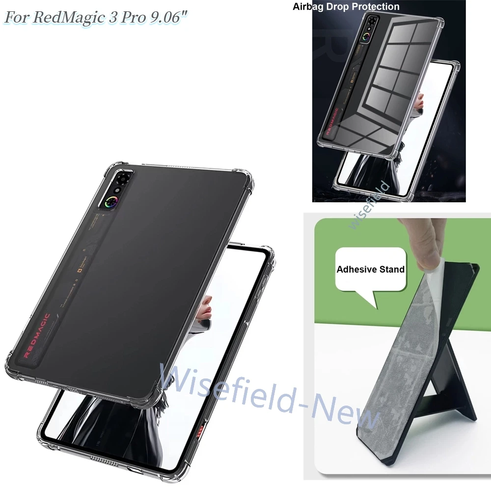 For RedMagic 3 Pro 9.06“ 2025 Protective Case Transparent Air-bags Soft TPU Protection Cover Capa Funda Shell For RedMagic Astra