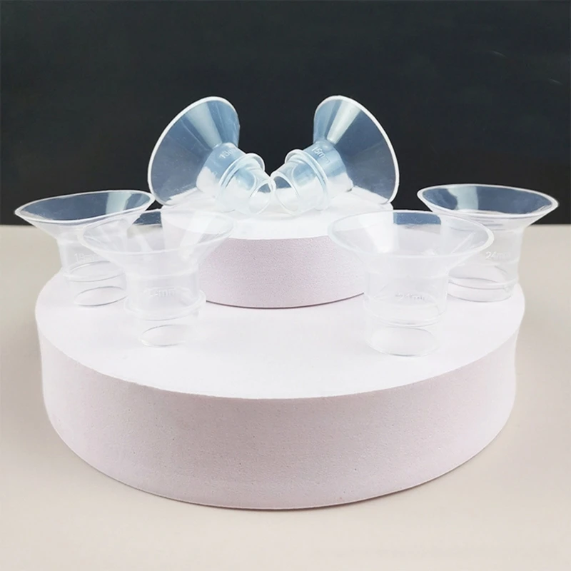 Efficient Silicone Breast Flange Adapter Convenient Breast Horn Converter Durable for Enhanced Milk Expression A2UB