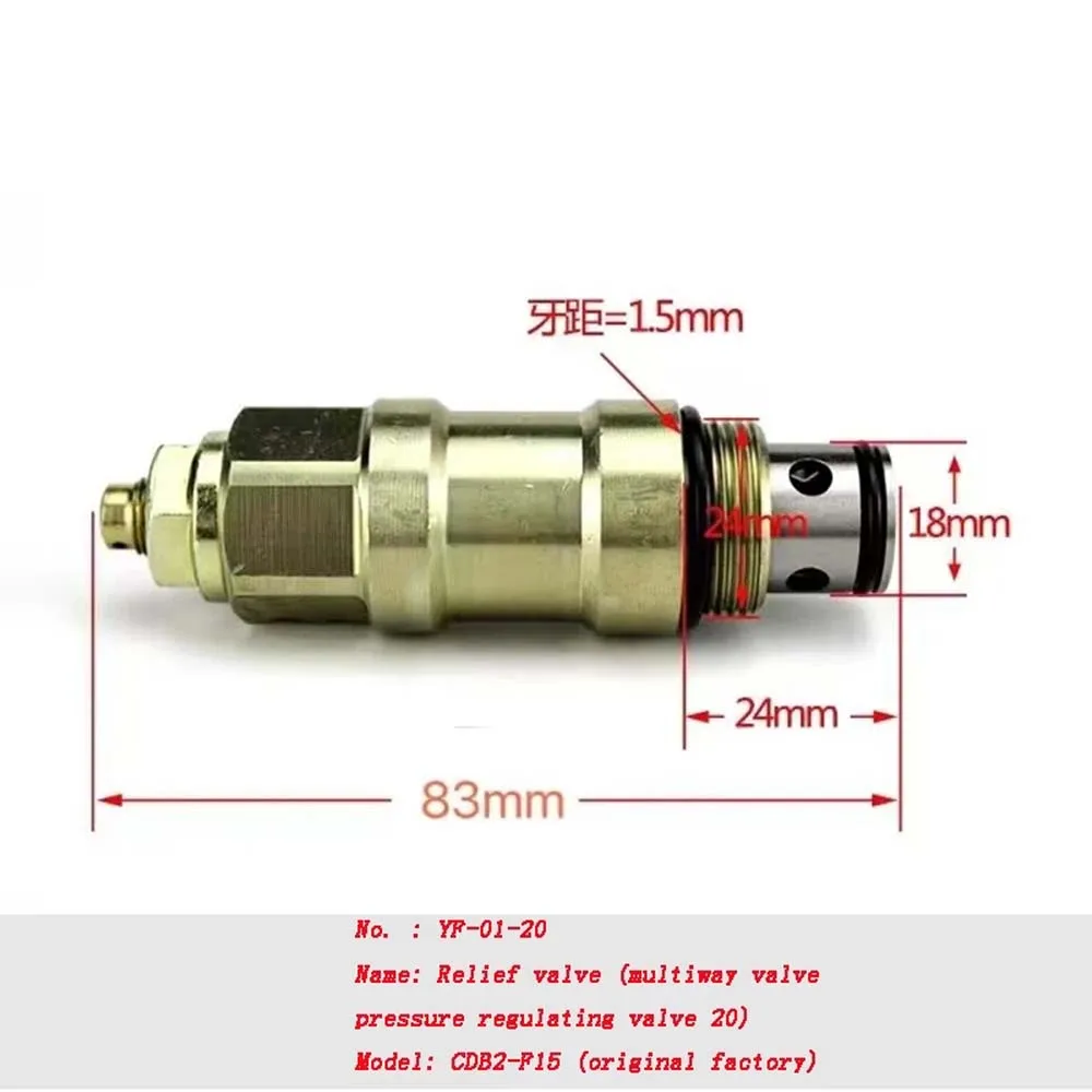 

NEW Relief Valve CDB2-F15 for Changyuan Forklift Multiway Shunt Distribution Hydraulic Pressure Direction MacChine Gear Pump