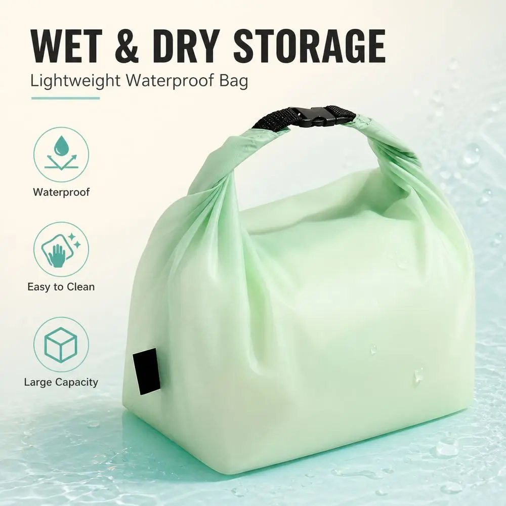 Durable Nylon Travel Storage Bag Wet Dry Separation Waterproof Swimming Bag Portable Wet Clothes Bag Outdoor Sports