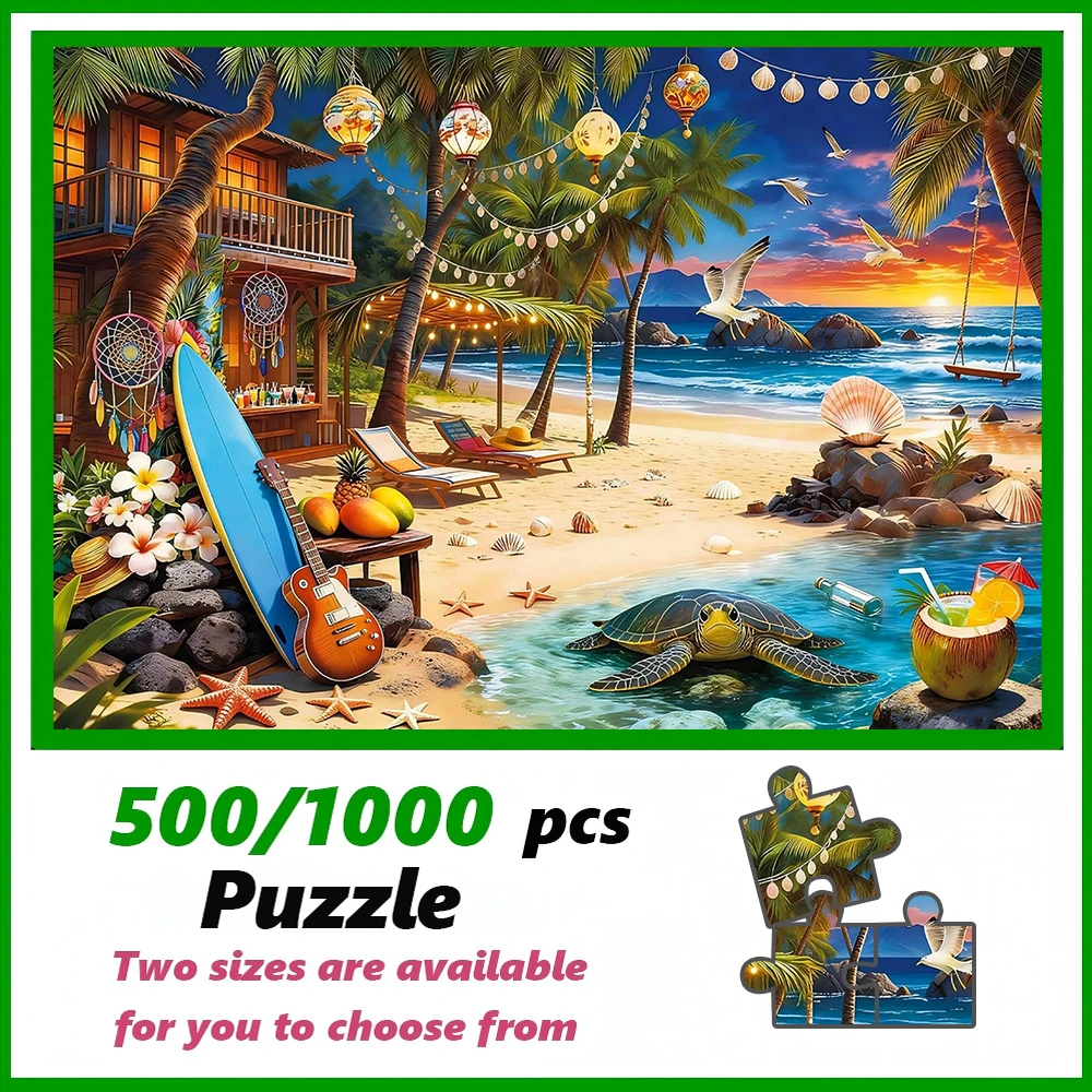 Ein hochwertiges 500/1000-teiliges Puzzle, perfekt für Erwachsene, ist ein unterhaltsames Familienspiel, das Stress abbaut und großartig für die ganze Familie ist.