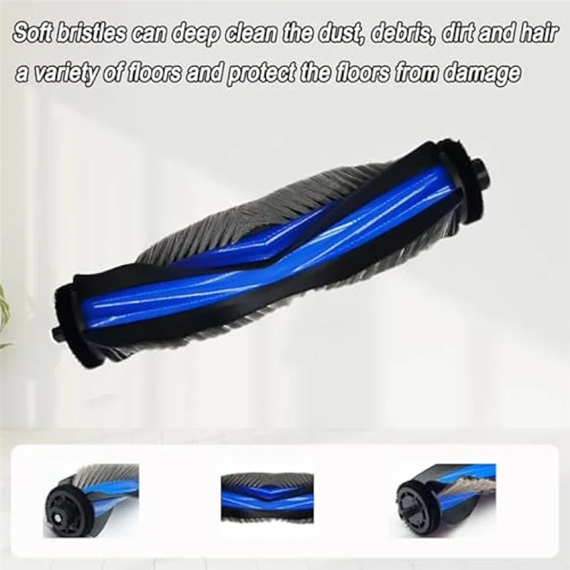 لمكنسة Ecovacs Deebot X8 Pro Omni Robot، 1 فرشاة رئيسية، 2 وسادة ممسحة دوارة، 4 مرشحات HEPA، 6 أكياس غبار، 6 فرش جانبية