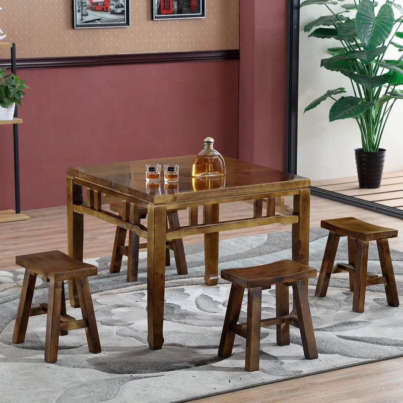 الخشب الصلب، مطعم، مطعم، طاولة طعام وكراسي، مزيج، زراعة ريفية #3