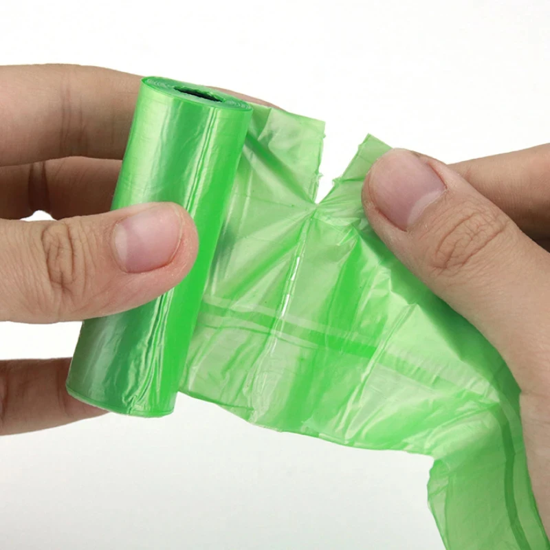 3-100 Rolls Dog Poop Bags Disposable Eco-Friendly Leak-Proof Dog Poop Bags 15 Bags/ Roll Puppy Outdoor Clean Garbage Bag for Dog