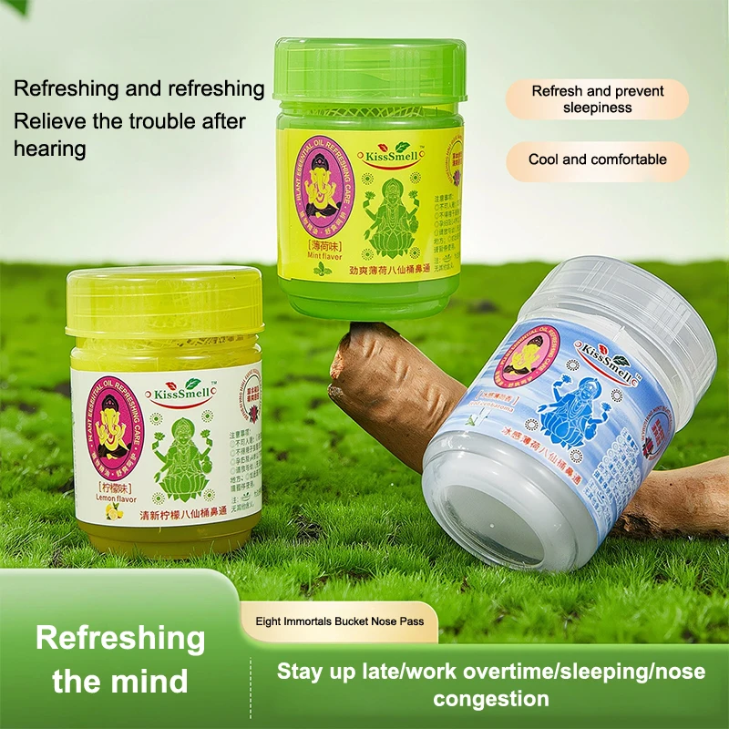 

1 Pcs Thai Herbal Inhalant Inhaler Traditional Nose Flow Carsick Refreshing Refreshing Essences