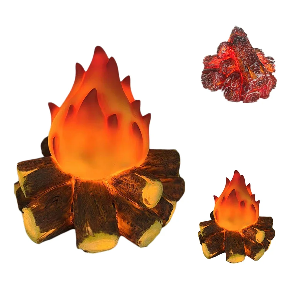 

Имитация светодиодный лампы с углем пламени с аккумулятором высокой яркости, беспламенная и безопасная Ночная подсветка