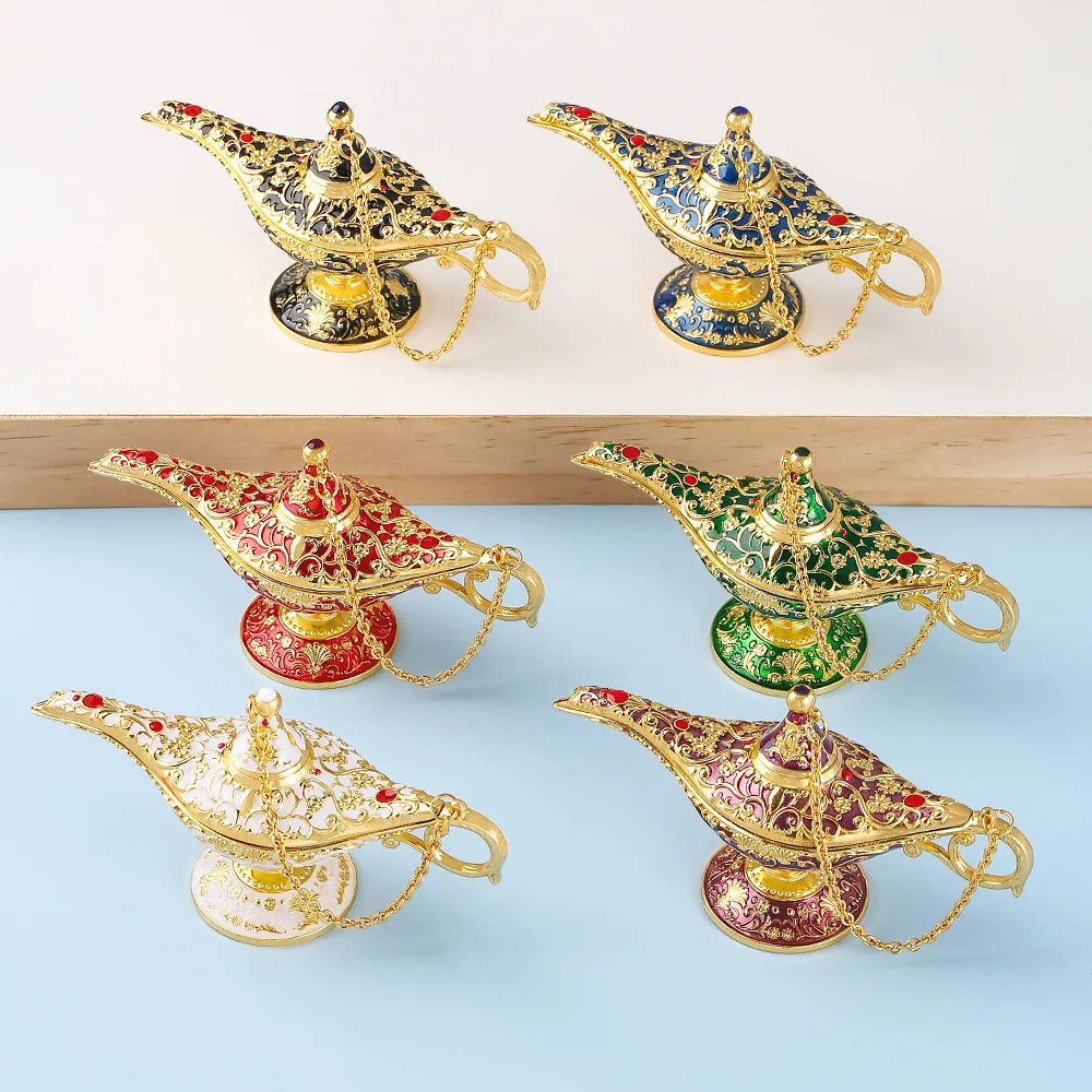 Aladdin's Magic Lamp creative ornaments, Xinjiang tourist souvenirs, home decorations, alloy ornaments
