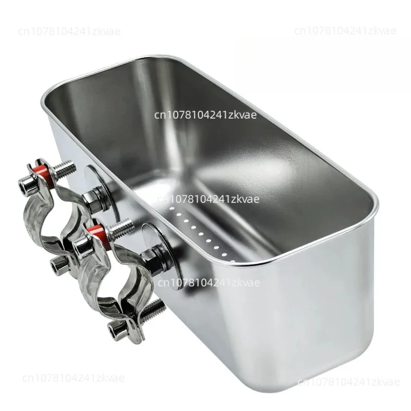Stainless Steel Drain Bait Basket Live Bait Tray Shrimp Brick Container For Sea Fishing
