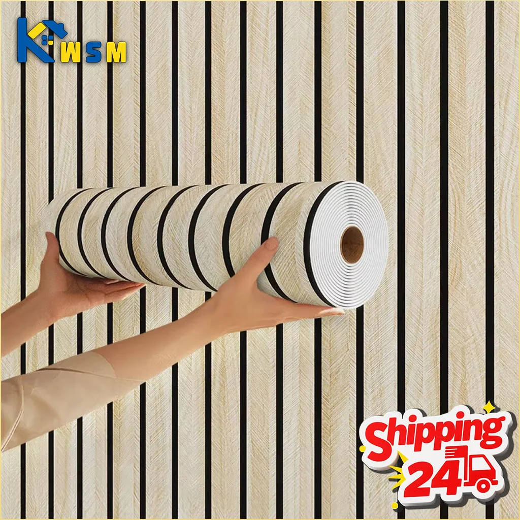 ورق جدران شبكي بني سميك قابل للتقشير واللصق، تصميم منقوش صناعي مقاوم للماء والرطوبة، مثالي للجدران والأسقف وديكور المنزل