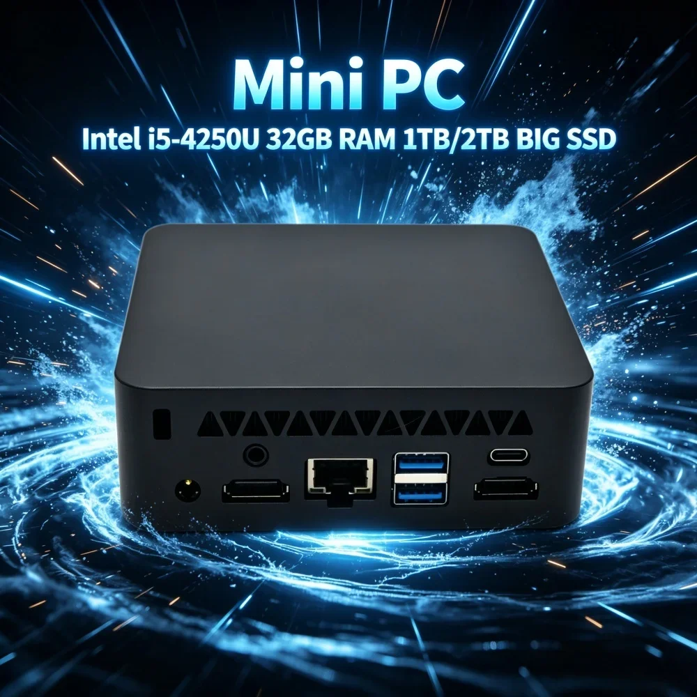 In Stock Ready Y5AIR Large Storage Mini Computer, 8G 128G SSD WiFi BT4.2 USB3.0 Business Office Mini PC massive