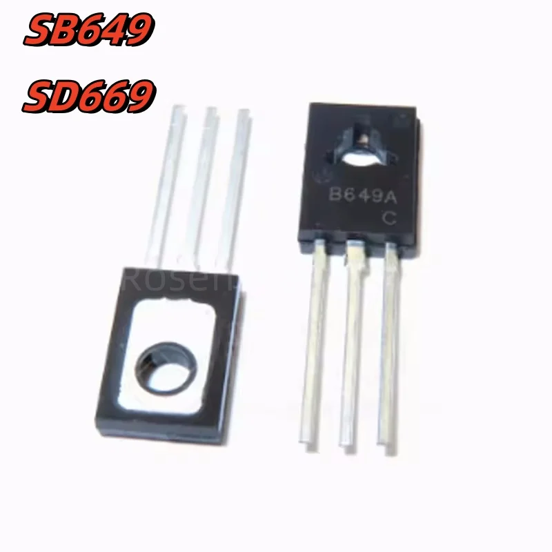 20PCS 2SB649 2SD669 TO-126 Transistor Assortment Kit Pack Audio Amplifier 10pairs B649 D669 160V Power Triode Original Push Tube