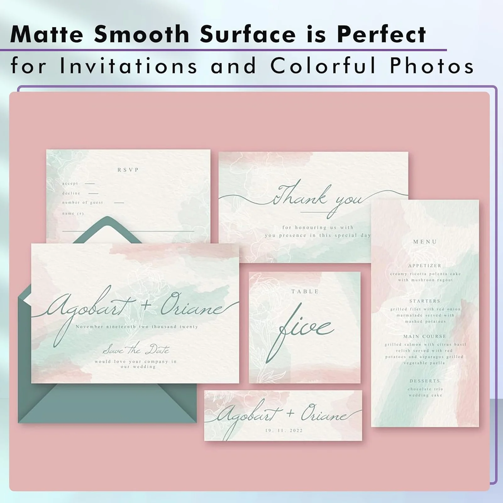 Image 5: 100 feuilles de papier photo mat A4 pour imprimantes jet d'encre, 108 g/m², imprimable recto simple