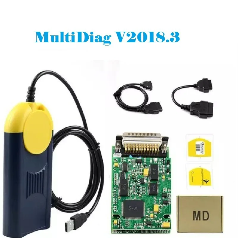 

V2018.3 Multi-Diag Access J2534 Pass-Thru OBD2 Device Multidiag Анализатор двигателя Автомобильный диагностический инструмент
