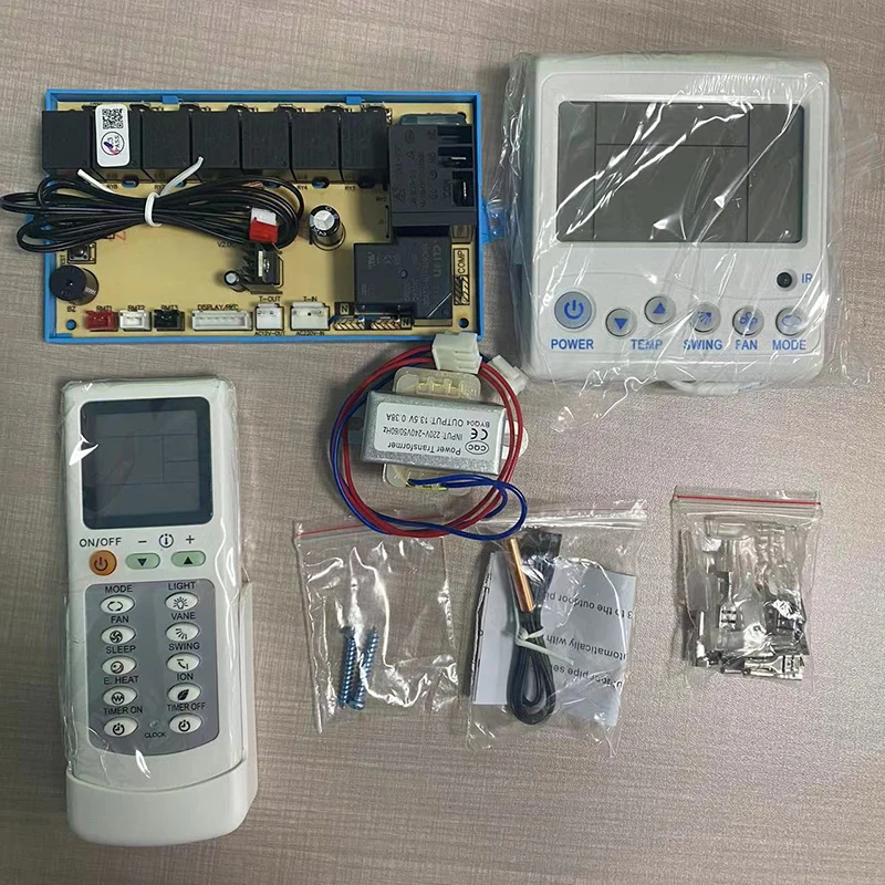 Painel de Controle de ar Condicionado Placa de Controle do Painel Placa de Computador Modificada com Backlit Lcd Qd-u12a a c Sistema de Controle Universal