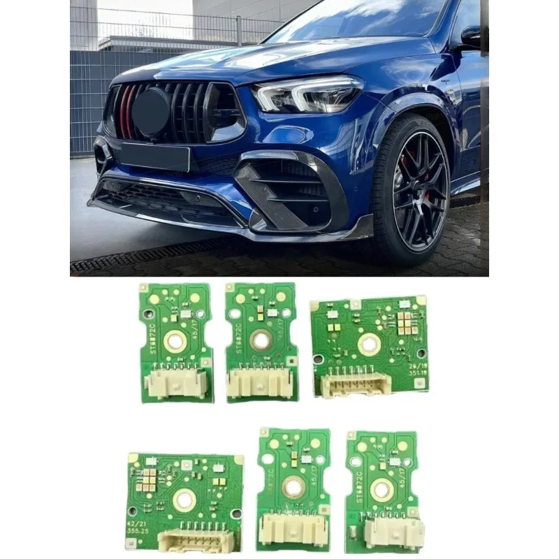 Car DRL Chip Boards White Light for Mercedes W167 GLE Class Euro 2020-2022 Headlight Daytime Running Light Turn Signal Module