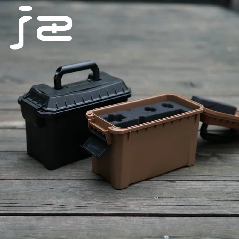 

Dustproof Plastic Ammo Box Style Pistol Ammunition Portable Storage Box Outdoor Tactical Lightweight Protection Box