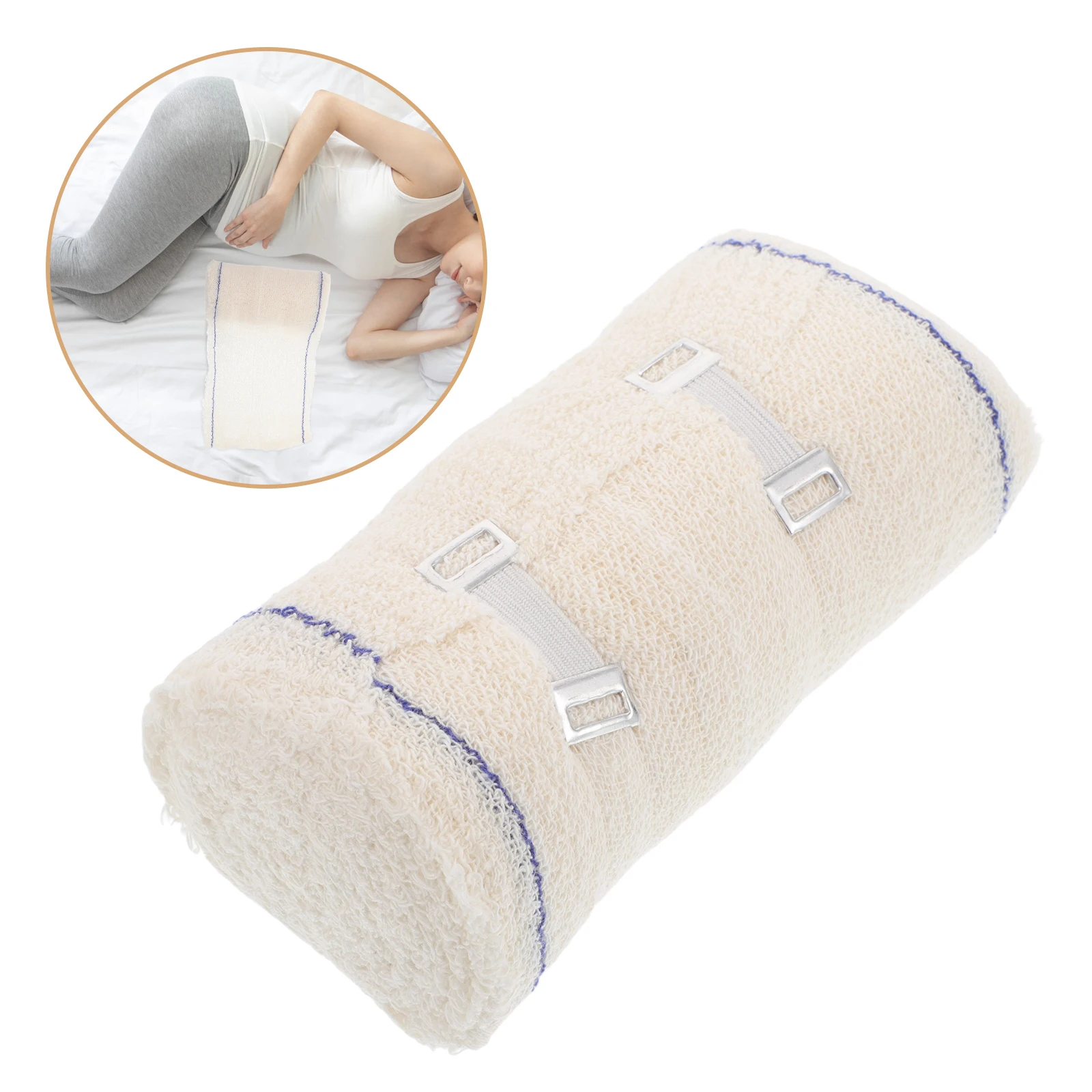 

Postpartum Chest Bandage Compression Wrap Shaping Breathable Pelvic Correction Support Adjustable Straps Belly Binding