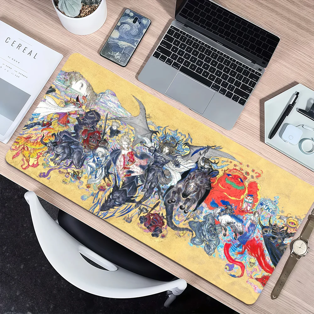 Art Y-Yoshitaka Colorful F-Final Fantasy Non-slip Thickened MousePad Large Writing Lockedge Office Student Gaming Cushion