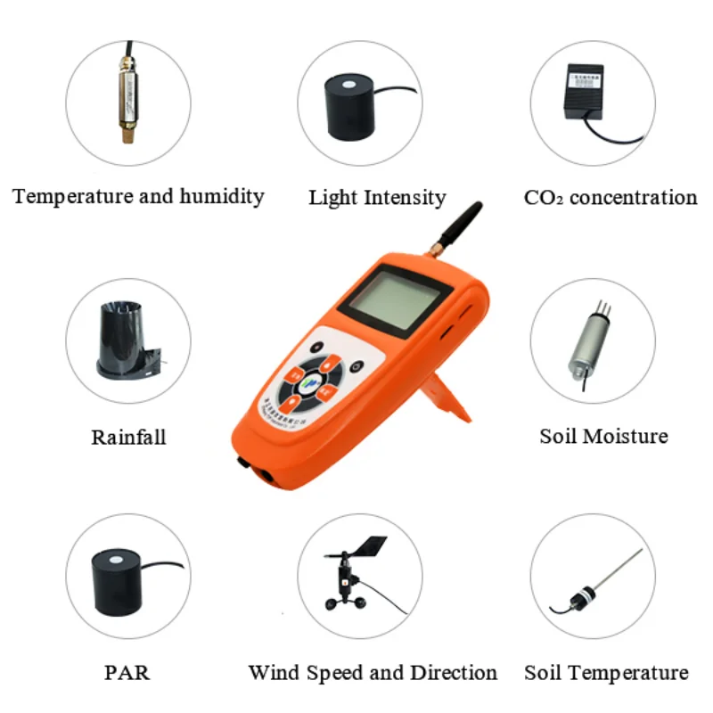 Weather Monitoring Thermometer and Hygrometer GPS Mandarin voice function with TF memory for wireless data transmission