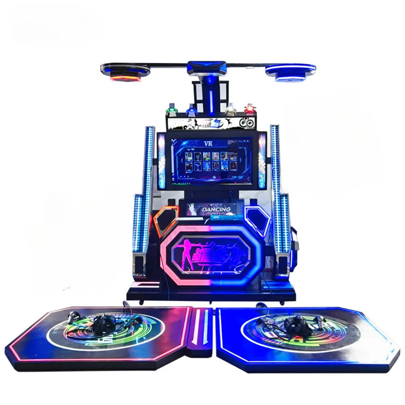 BLEE Factory Price Virtual Reality Arcade 2 Player Compete VR Dancing Machine 9d Vr Simulator Dancing Machine