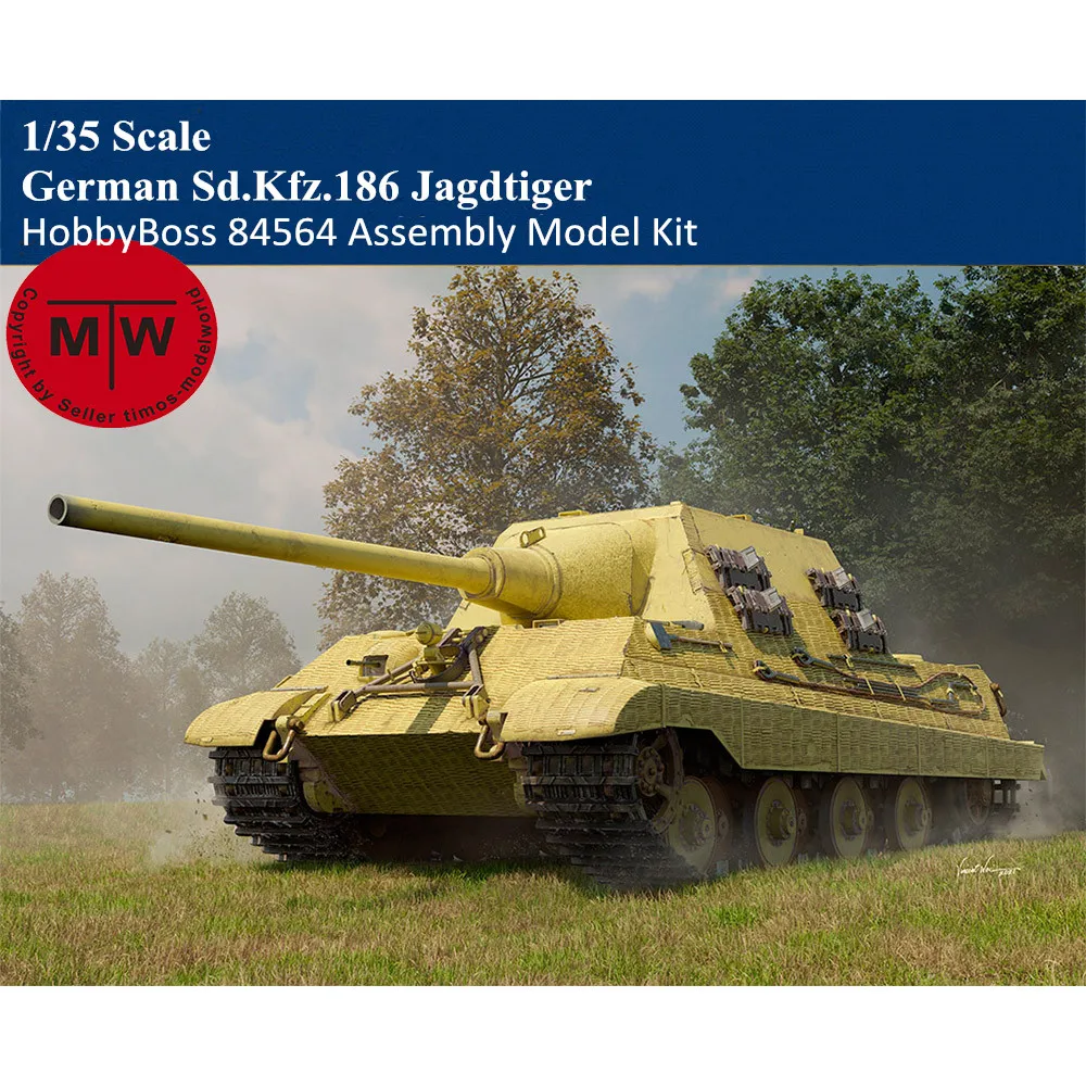 

HobbyBoss 84564 1/35 Scale German Sd.Kfz.186 Jagdtiger Military Plastic Assembly Model Kit