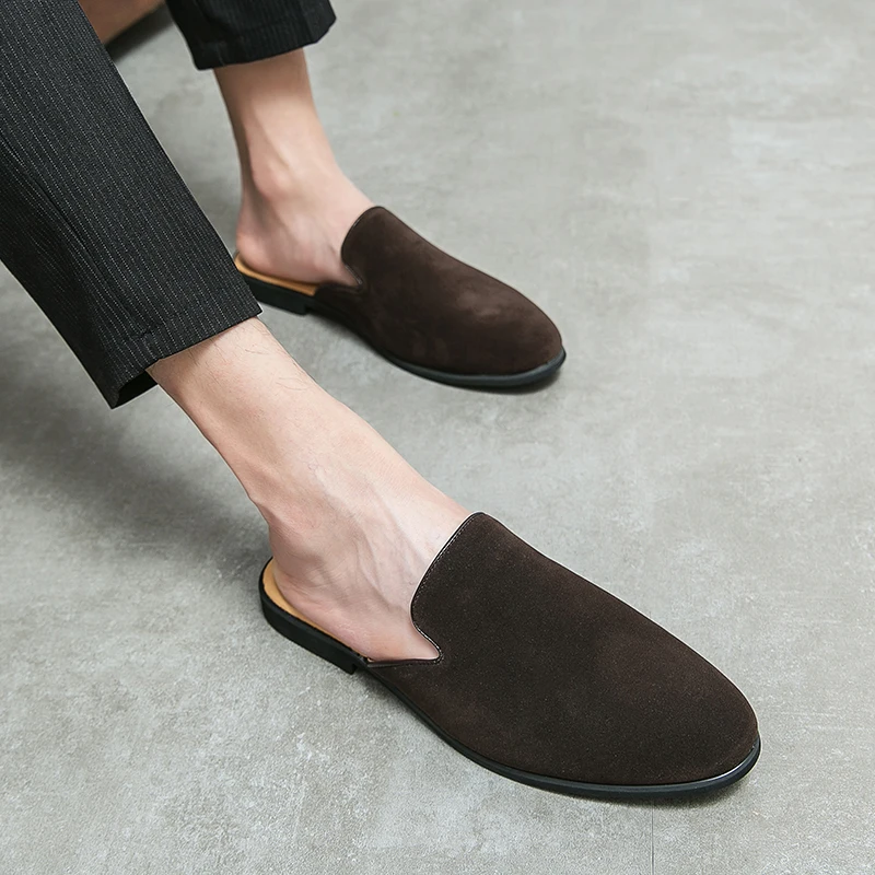 new Hot Selling Men's Suede Shoes Europe America Soft Soled Comfortable Loafers Versatile Daily Men's Flat Shoes Free Delivery