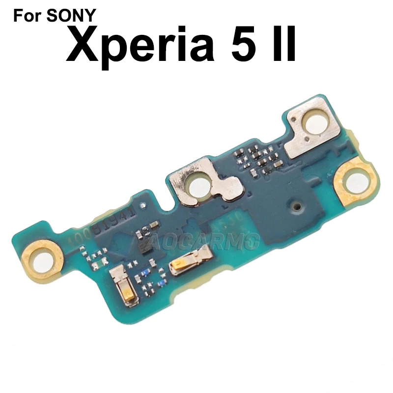 Aocarmo For Sony Xperia 5 II/ X5ii XQ-AS52 AS62 AS72 SO-52 Bottom Microphone MIC Antenna Connector PCB Circuit Board Repair Part