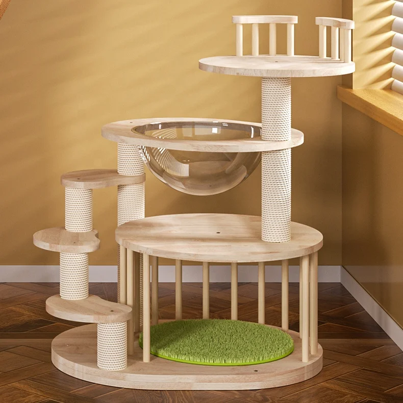 

Cat Tree Tower Large Cats Condo Tree Play Furniture Scratcher Cat Climbing Frame Tree