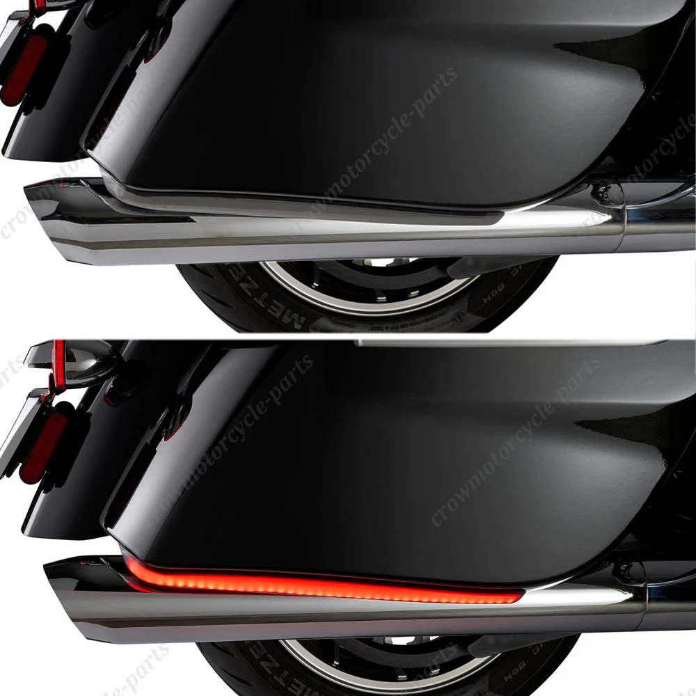 أضواء الدخان التتبع LED بدوره/الفرامل لـ Indian Challenger Limited/Dark Horse/Dark Horse Icon دراجة نارية السرج الخلفي