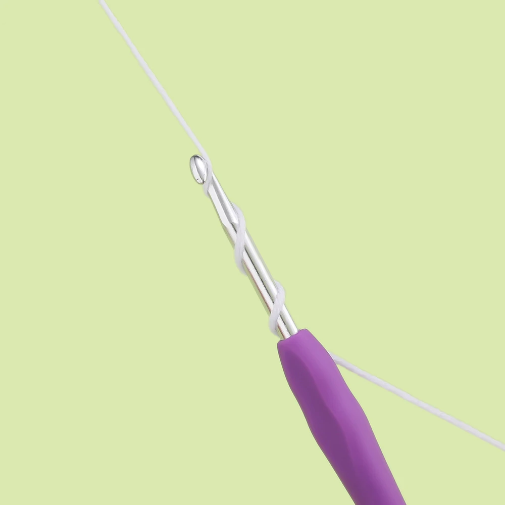 1 قطعة/الوحدة الكروشيه السنانير المطاط مقبض الكروشيه السنانير الملونة المطاط مقبض الحياكة بيئة العمل مقبض DIY بها بنفسك صنع المجوهرات الكروشيه #5