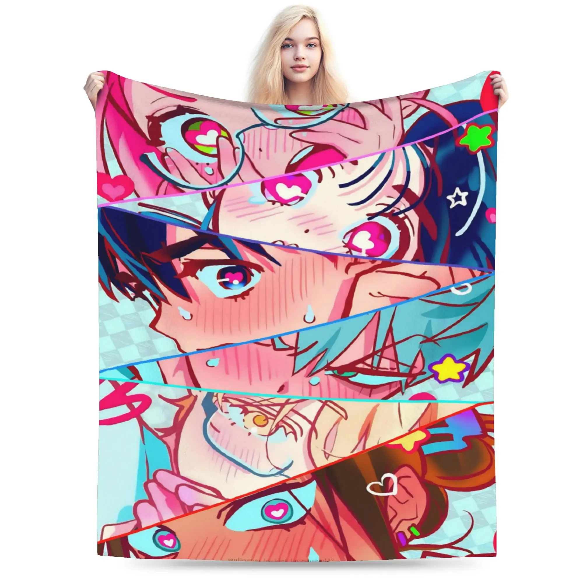ALNST Alien Stage  Stuff Blanket Lightweight Thin Fleece  Throw Blanket Cozy Plush Thin Quilt