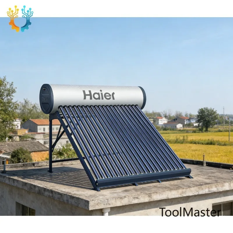 【2026】 & Ready Ship Haier Non-Pressurized 200L Electric Solar Water Heater Evacuated Tube For Outdoor
