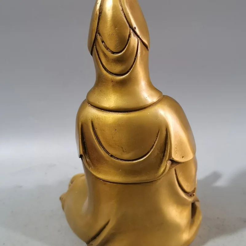 Antique Bronze Collection - Guanyin Bodhisattva Statue Ornament - High-quality Brass - Exquisite Craftsmanship - Elegant Design